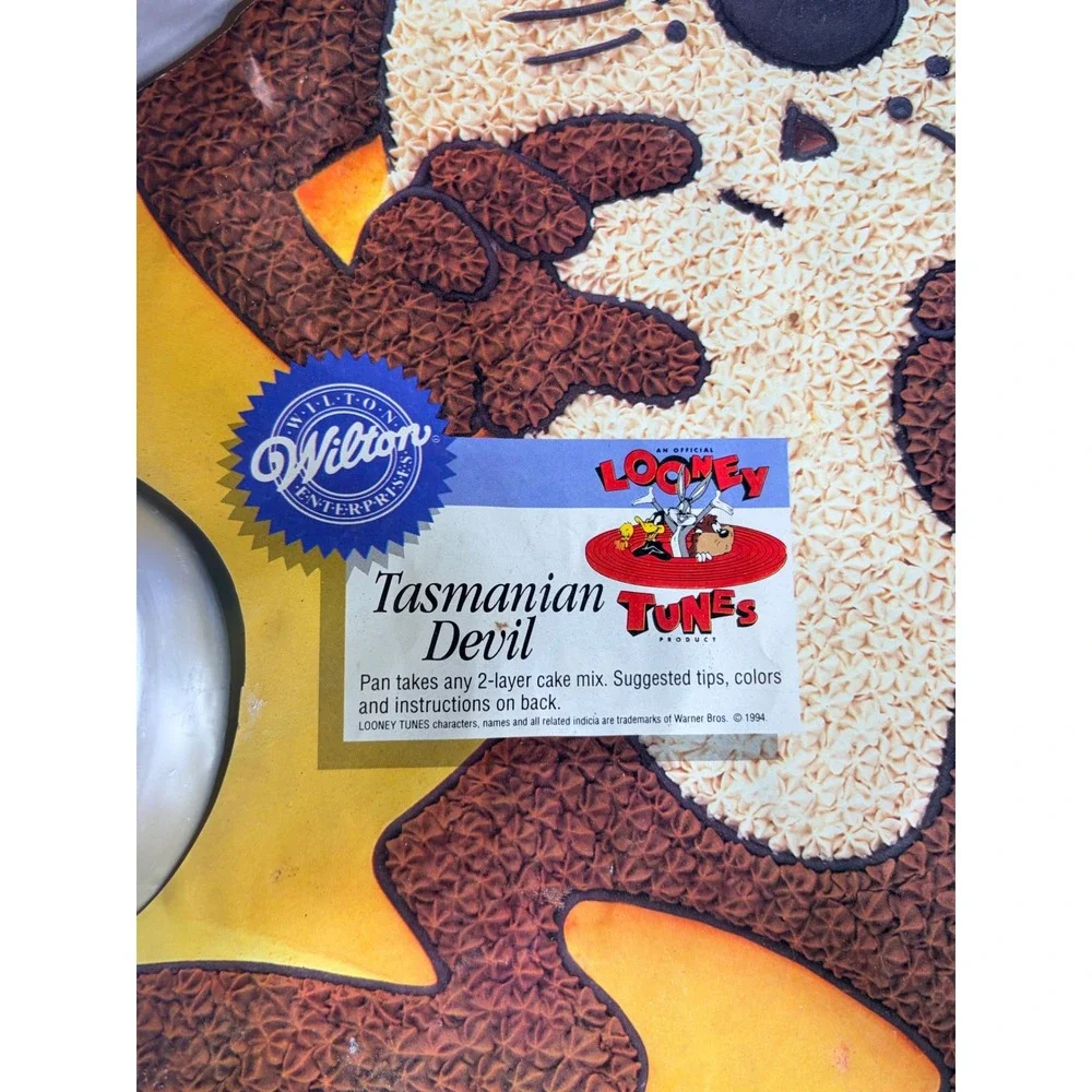 Wilton Tasmanian Devil Cake Pan Looney Tunes Taz Vintage 1994 Aluminum 2105-1236